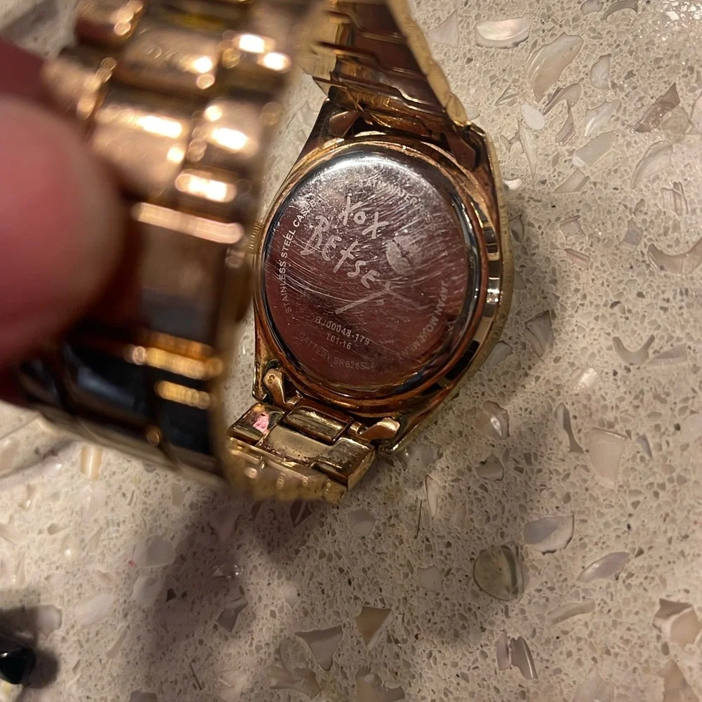 Betsey Johnson Rose Gold Heart Watch - Picture 4 of 6